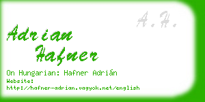 adrian hafner business card