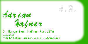 adrian hafner business card